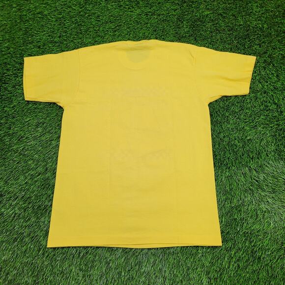 Vintage 80s Amaretto Disaronno Liqueur Shirt Medium 20x28 Yellow - Picture 2 of 12
